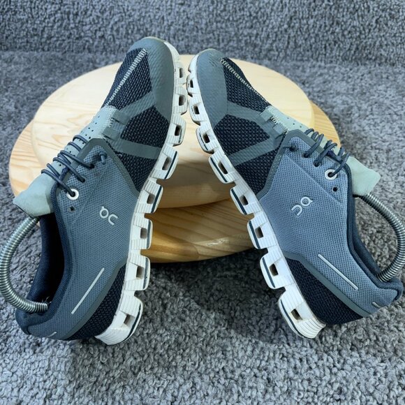 On Cloud 5 Running Shoes Mens Size 8 Blue Blue Gray Gym Training Sneakers - Picture 5 of 7